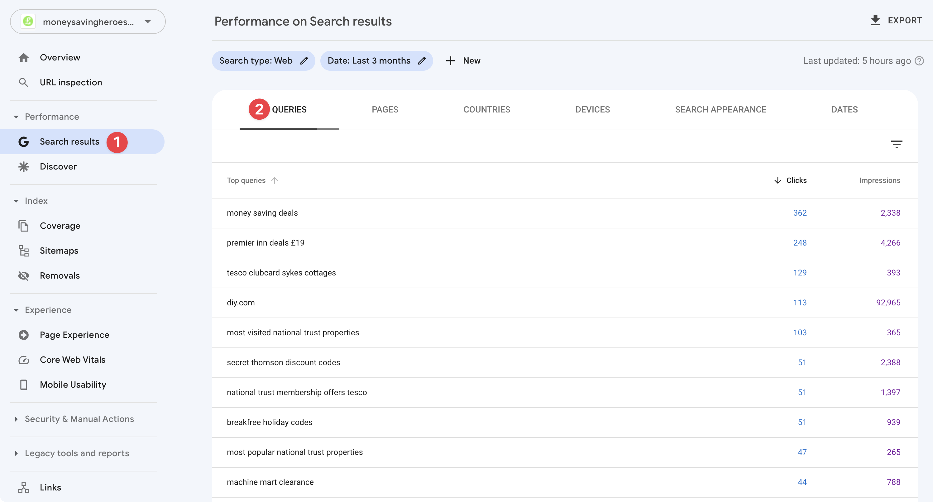 Finding keyword cannibalization in Google Search Console queries