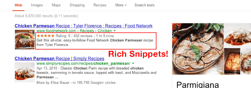 Knowledge panel generated on SERP for a product.