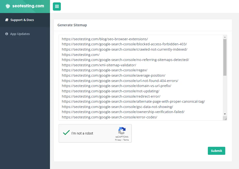 How the XML Sitemap Generator works