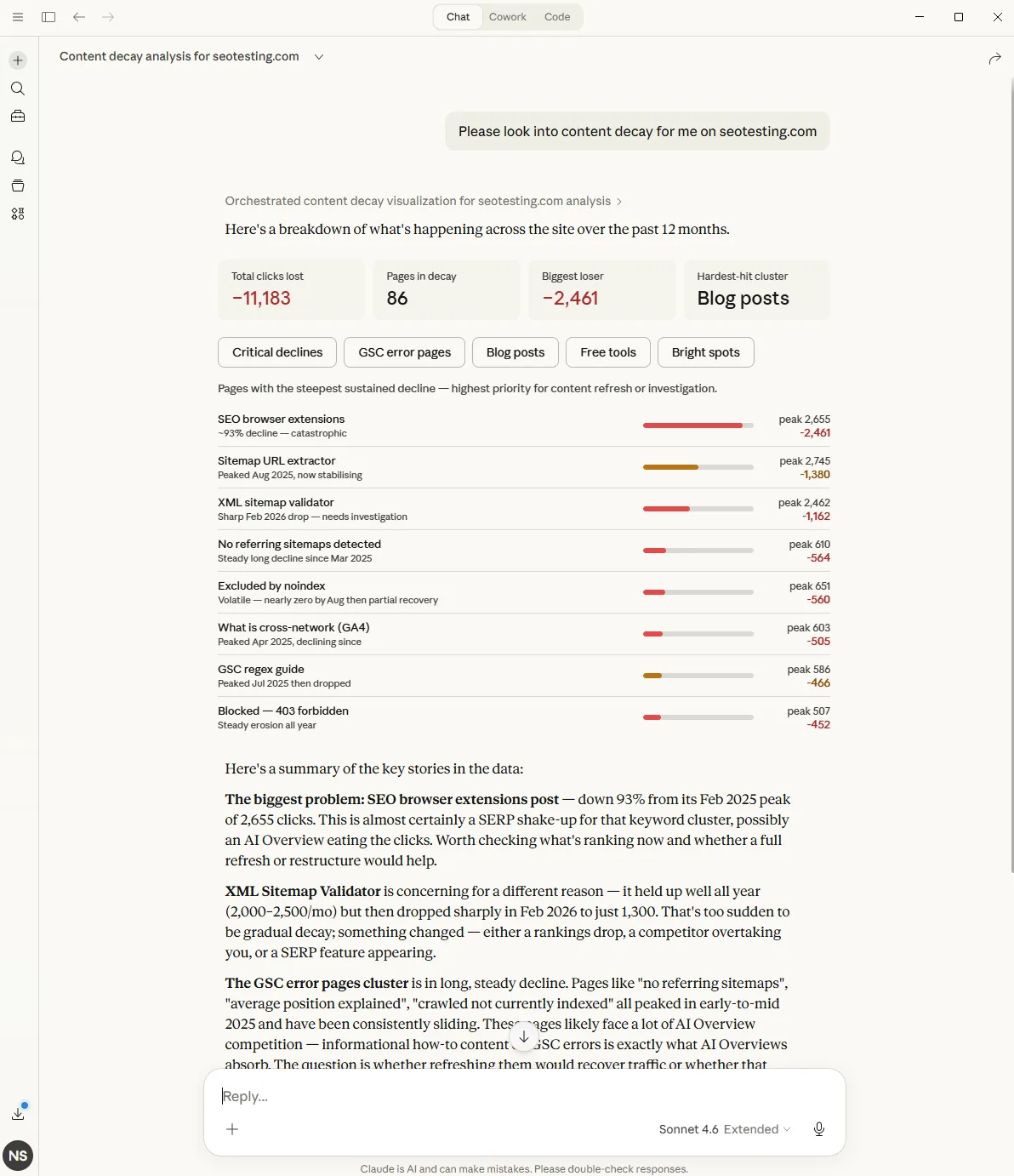 Let AI assistants work with SEOTesting through MCP